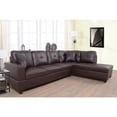 thumbnail image 2 of Lifestyle Furniture Leisly Right-Facing Sectional Sofa Set in Chocolate/Brown, 2 of 4
