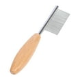 thumbnail image 2 of Mini Wooden Pet Grooming Comb Fine Teeth Detangling Tool For Dogs Cats Indoor Outdoor Use Gentle Massage, 2 of 5
