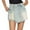 Blue, variant on RUTAYY Fashion High Waist Denim Skirt For Women A-Line Short Skirt Vintage Distressed Look Flattering Fit For Petite Sizes Solid Color Flowy Swing Skirts