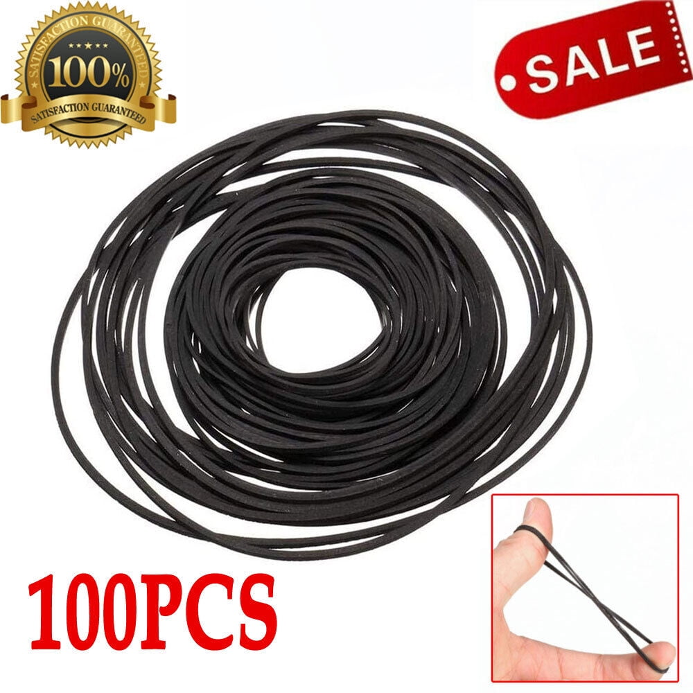100Pcs Square Rubber Drive Belt For Cassette Player Recorder Repair