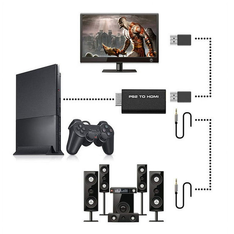 Playstation 2 Ps2 To Hdmi Convertisseur Adaptateur Câble Hd