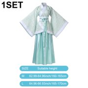 Yvsxxv Blue Ancient Chinese Traditional Hanfu Dress for Women Size M