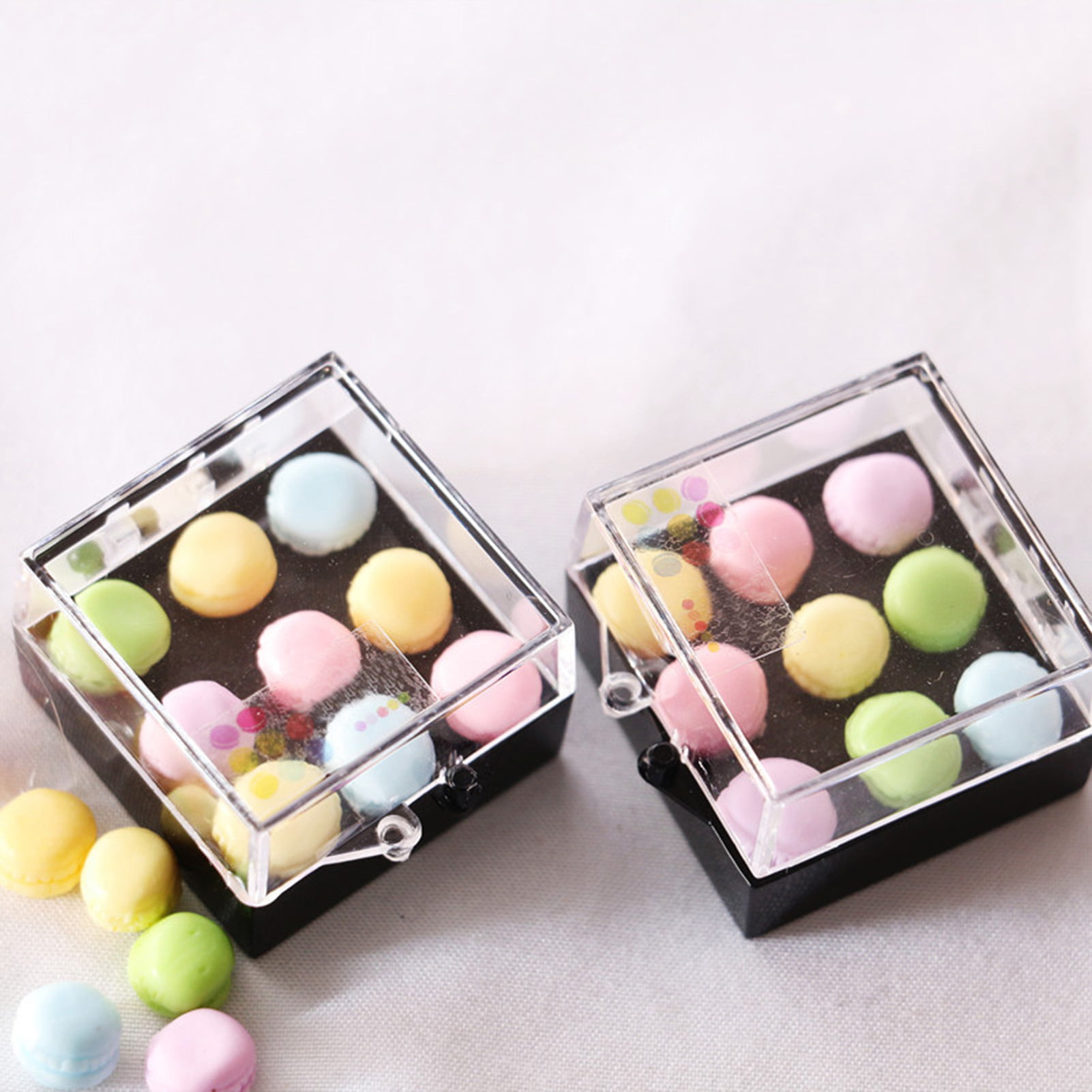 Macarons Plate w Chocolate Miniature Dollhouse FAIRY GARDEN Accessories 3 Asst
