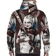 thumbnail image 2 of Harley Quinn Joker Sweatshirt For Mens Fashion Hoodies Pullover Athletic Daily Hoody Hooded Gift, 2 of 5