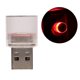 thumbnail image 1 of Mini luz LED USB para interior de coche, lámpara de ambiente de neón, accesorios, color rojo, 1 of 5
