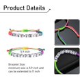 thumbnail image 2 of YWC-Best Friend Bracelets Handmade Braided Rope Adjustable Friendship Bracelets Mutual Attraction Long Distance Inspirational Gift for Girls Couples Graduation Day Christmas Day, 7 Inch, 尼龙,, 2 of 4