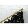thumbnail image 2 of Kingston SCC3117 Edenscape 60-Inch to 72-Inch Adjustable Shower Curtain Rod with Rings in Brushed Brass, 2 of 7