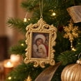 thumbnail image 7 of Vintage Christmas Decor,Vintage Gold Mini Resin Picture Frames,Hanging Small Picture Frames with Rope for Christmas Tree,Door Handle,Wall,Window, 7 of 7