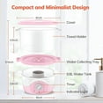 thumbnail image 5 of TASALON Mini Hot Towel Warmer for SPA, Esthetician,Baby Towel Steamer，Pink, 5 of 6