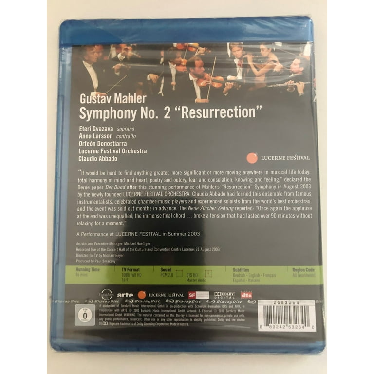 その他 Symphony 2 Resurrection: Lucerne Festival 2003 [Blu-ray] Symphony 2 Resurrection: Lucerne Festival 2003 (Blu-ray