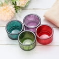 thumbnail image 5 of Uxcell 2 Pcs Tea Light Candle Holder Tea Lights Candle Holder Glass Candle Holders for Table Centerpiece Decor Red, 5 of 6