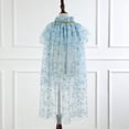 thumbnail image 3 of Kids Outerwear Coats Toddler Girls Lace Up Cape Party Robe Kids Holiday Party Tulle Princess Cloak, 3 of 3