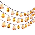thumbnail image 2 of Ghost & Double Pumpkin String Lights, Warm White LED Decorative Light Strings, Battery Operated Waterproof Lights, Cute Halloween Ambient Lighting for Outdoor Party Home Yard Decor (59in 10 Lights), 2 of 6
