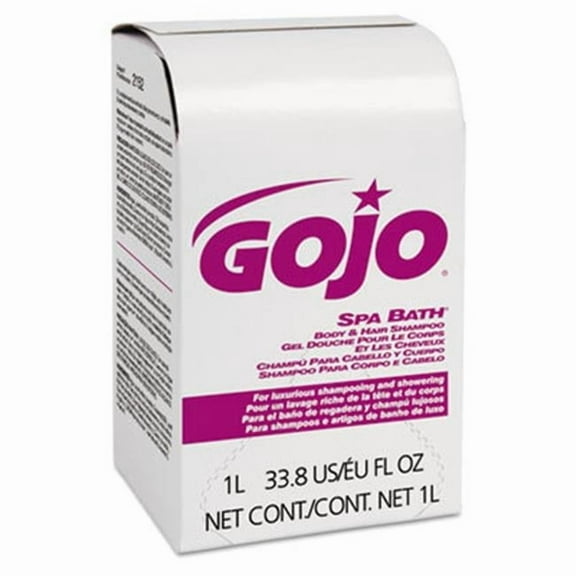 Go-Jo Industries GOJ Nxt 1000 ml Rose Herbal Scent Refill Spa Bath Body & Hair Shampoo, 8 Per Carton