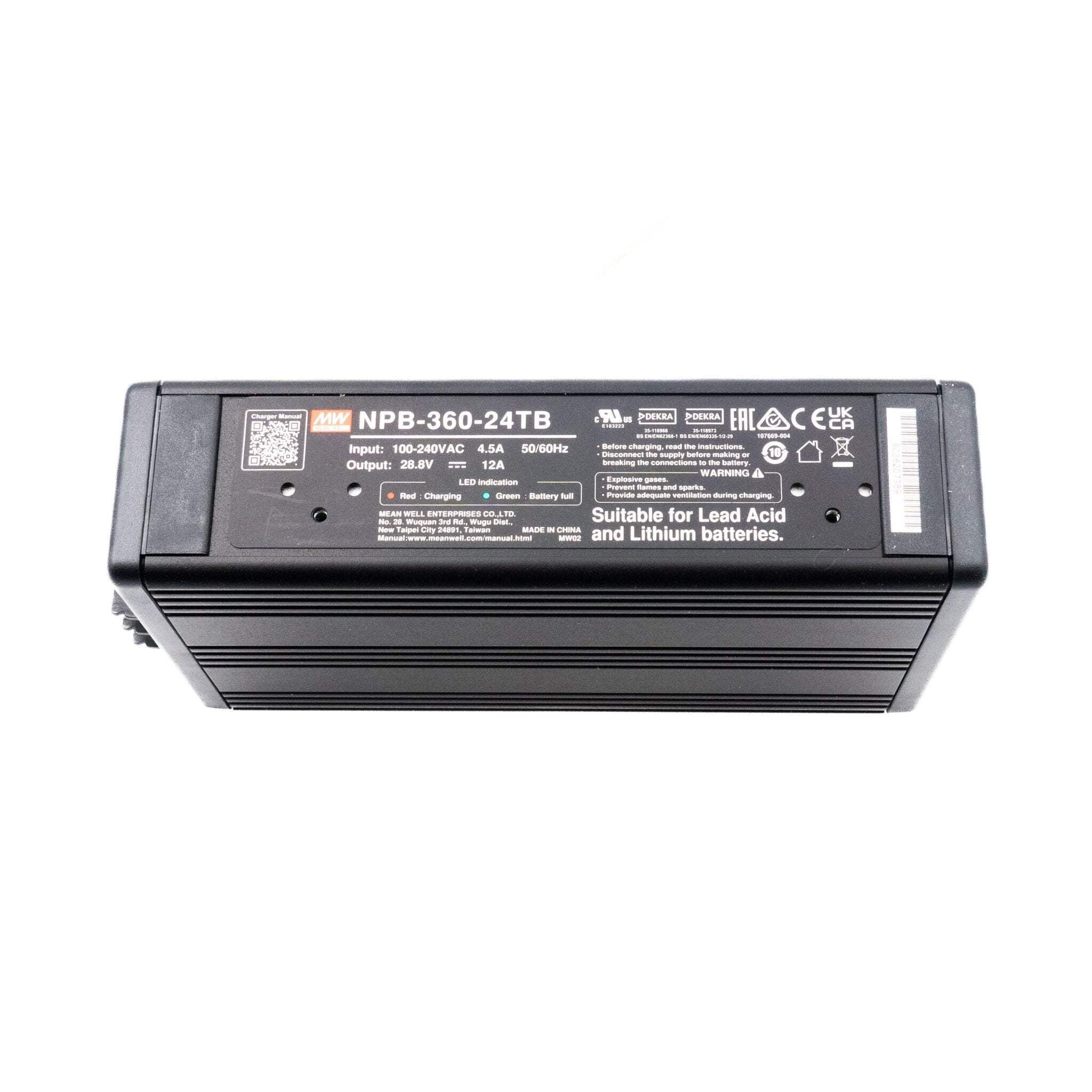 Mean Well NPB-360-24TB Battery Charger 360W 24V Terminal Block