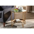 thumbnail image 4 of Tamsin Modern and Contemporary and Mirrored Glass Accent Table with Tray Shelf, 4 of 4