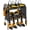 C_Black, variant on Modular Power Tool Organizer Wall Mount with Charging Station. Garage Drill Storage Shelf with Hooks, Heavy Duty Rack, Tool Battery Holder Built in Outlet. Gift for Men.
