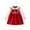 Red, variant on Odeerbi Toddler Girls Spring Fall Dress Vintage Peter Pan Collar Dress 1-6 Years Vintage Long Sleeve Doll Neck Princess Dress Baby Skirt Green