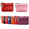 thumbnail image 4 of ✪ Soft Men Women Card Coin Key Holder Zip Genuine Leather Wallet Pouch Bag Purse, 4 of 17
