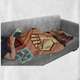 thumbnail image 6 of Fitness Soft Flannel Fleece Throw Blanket, Gym Trainings Achievement Victory Strength Determination Don't Quit Phrase, Cozy Plush for Indoor and Outdoor Use, 50" x 60", Multicolor, by Ambesonne, 6 of 6