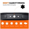46 Inch Deck High Lift Mower Blades 2pcs Replace 942-04244A for Cub ...