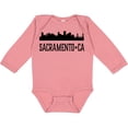 thumbnail image 3 of Inktastic Sacramento California City Skyline Boys or Girls Long Sleeve Baby Bodysuit, 3 of 5