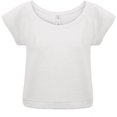 thumbnail image 2 of B&C - Sudadera de manga corta moderna para mujer (Blanco), 2 of 2
