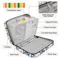 thumbnail image 4 of Haosy Accordion File Organizer Zipper Binder 500 Sheet 6-Tab Expanding File Folder Multi-Pocket 1.2 Inch 3 Ring Zebra Leaf Birds, 4 of 7