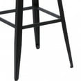 thumbnail image 4 of Contemporary Round Seat Barstool with Angular Legs, Brown and Black - BM219275, 4 of 5