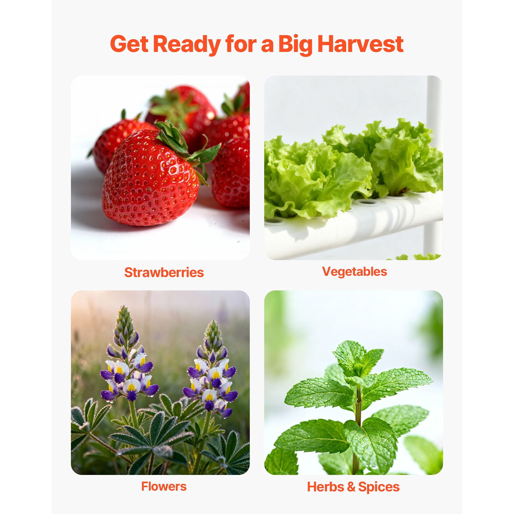 3-Tier 108 Site UPVC Pipe Hydroponic Grow Kit with Timed Irrigation, Indoor System for Vegetable Fruit Herb