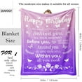 thumbnail image 2 of Gifts for Women, Mom, Her - Purple Retirement Anniversary Birthday Blanket 60"x50" - Sometimes You Forget You are Awesome - Inspirational Positive Thank You Gifts, 2 of 5