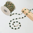 thumbnail image 3 of Homerr Zircon Chain for Jewelry Making Zircon Chain DIY Bracelet Necklace Making Jewelry Chain Shiny Copper Chain for Craft Supplies Scroll Design Rosary Chain, 3 of 8
