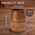 thumbnail image 3 of Jarra de Cerveza Clásica de Madera con Forma de Barril de 4 Piezas, Tazas de Té Hechas una Mano, para Café, Bebidas Calientes, Leche, Vino, 210 Ml, 3 of 5