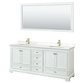 thumbnail image 4 of Wyndham Collection WCS202080DWBWQUNSM70 Deborah 80" Free Standing Double Basin Vanity Set, 4 of 6