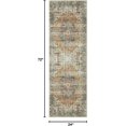 thumbnail image 2 of Twister.CK Machine Washable Runner Rug 2' x 6', Non Slip Backing Low Pile Rugs Boho Vintage Foldable Stain Resistant Indoor Carpet for Bedroom Living Room Playroom, Brown, 2 of 9
