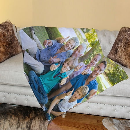 - Personalized Photo Custom Print Velveteen Photography Photo Collage Blanket by Lifestyles by Ramco. Made in the USA. This item is 60