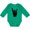 Kelly Green, variant on Inktastic Rocker Horns Boys or Girls Long Sleeve Baby Bodysuit