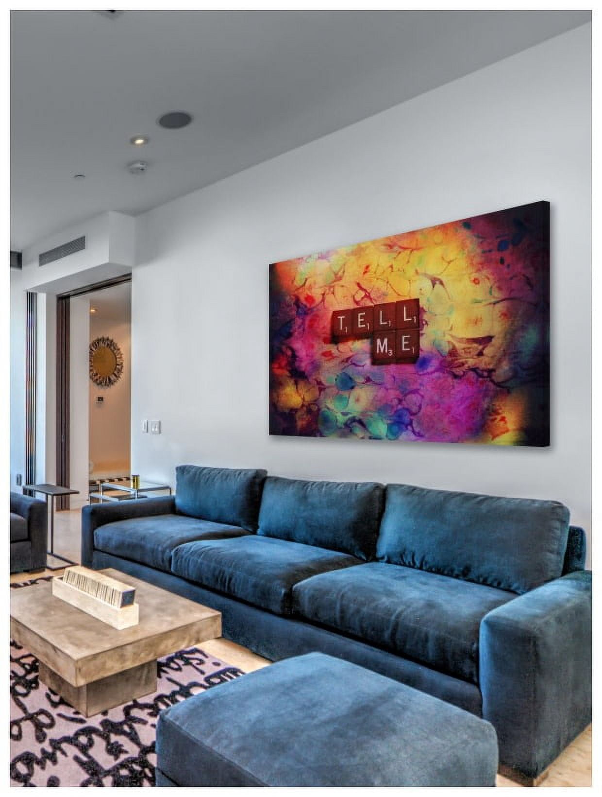 Marmont Hill "Tell Me" Sylvia Cook Painting Print on Canvas