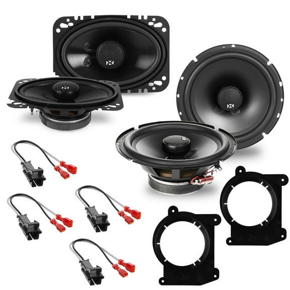 NVX Factory Speaker Upgrade Package 6.5" & 4x6"Coaxial Speakers for Select 1994-2001 Chevrolet S10