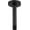 Matte Black, variant on Shower Arm with Flange, Ceiling Mounted Fixed Shower Pipe, Bathroom Straight Rain Shower Arm, Connection 1/2 NPT (6 Inch, Matte Black)