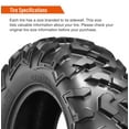 thumbnail image 3 of Scuff Guard Lightweight ATV Tires 25x8-12 Heavy Duty 6PR 25x8x12 UTV All Terrain Off-Road, 3 of 8