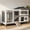 Gray-Medium, variant on Aivituvin 2-Story Rabbit Cage with Chew-Proof Metal Frame for Indoor/Outdoor 62" Bunny Hutch Guinea Pig Wooden Cages with Wheels & 2 Removable Trays