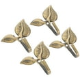 thumbnail image 7 of Retro Iron Hook 4Pcs Vintage Leaf Design Wall Hooks for Coats, Bags, Towels - Rustic Home Decor Golden Finish, 7 of 7
