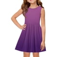 thumbnail image 2 of EnJoCho Tween Girls Summer Active Tennis Dress Sleeveless Cute Bubble Dress Kids Casual Dance Beach Tank Dress 2026 Clothes, 2 of 4