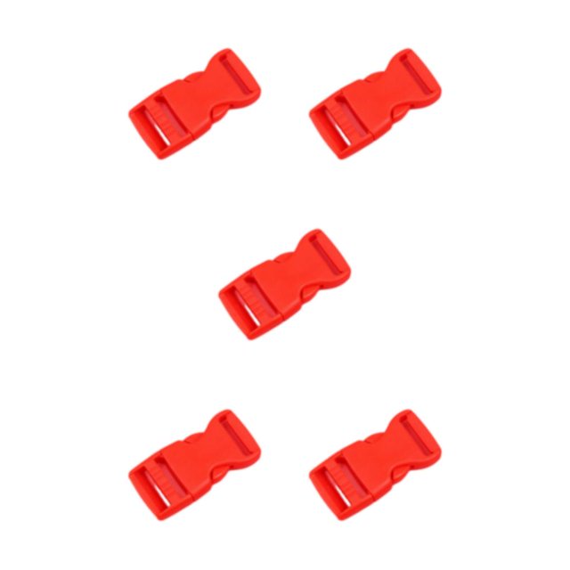 ZheElen 10pieces Easy To Buckle Strap With Multi-Color Clasp Belt Buckles ABS Release Buckle Hook Buckle Versatile Convenient red 5Set