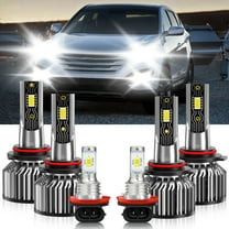 VEHIFOMO For Hyundai Santa Fe Sport 2017-2018 LED Headlight High Low Fog light Bulbs 6500K