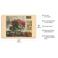 thumbnail image 2 of Still Life with Peonies - From an Original Color Painting by Paul Gauguin c.1884 - 8 x 12 inch Vintage Wood Art Sign, 2 of 4