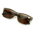 thumbnail image 2 of Large Men Premium Rectangular Tinted Reading Glasses Optical Frame Reader Spring Hinge Sunglasses UV400 +1.25, 2 of 5