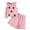 Pink, variant on Outfit Sets for Girls, Sleeveless Casual Knitted Elastic Waist Tops Shorts Two-piece Sets Pink Size 6 T