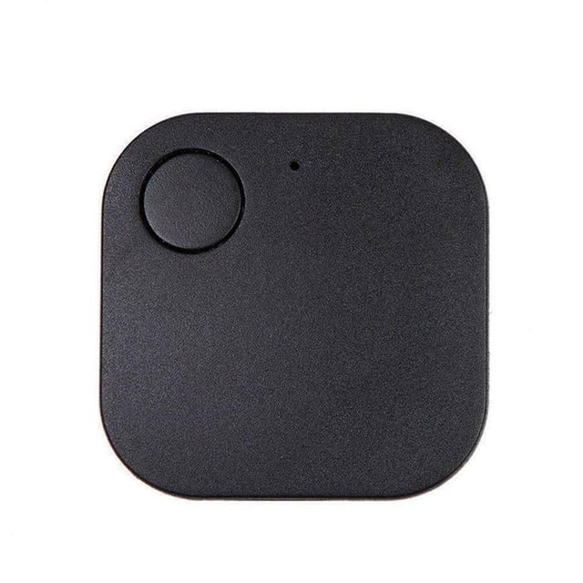 Interruptor de cámara de localización anti-perdida inalámbrica inteligente con alarma Bluetooth para mascotas, niños mayores, cuadrado, negro kenally EL001774-02